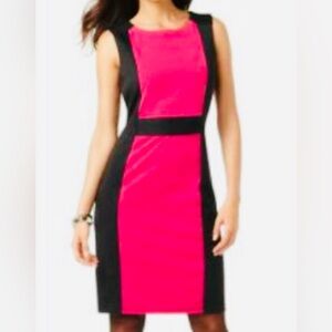 My Collection Pink & Black Sleeveless XL Dress